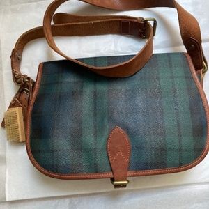 Vintage Polo Ralph Lauren Tartan Plaid Crossbody